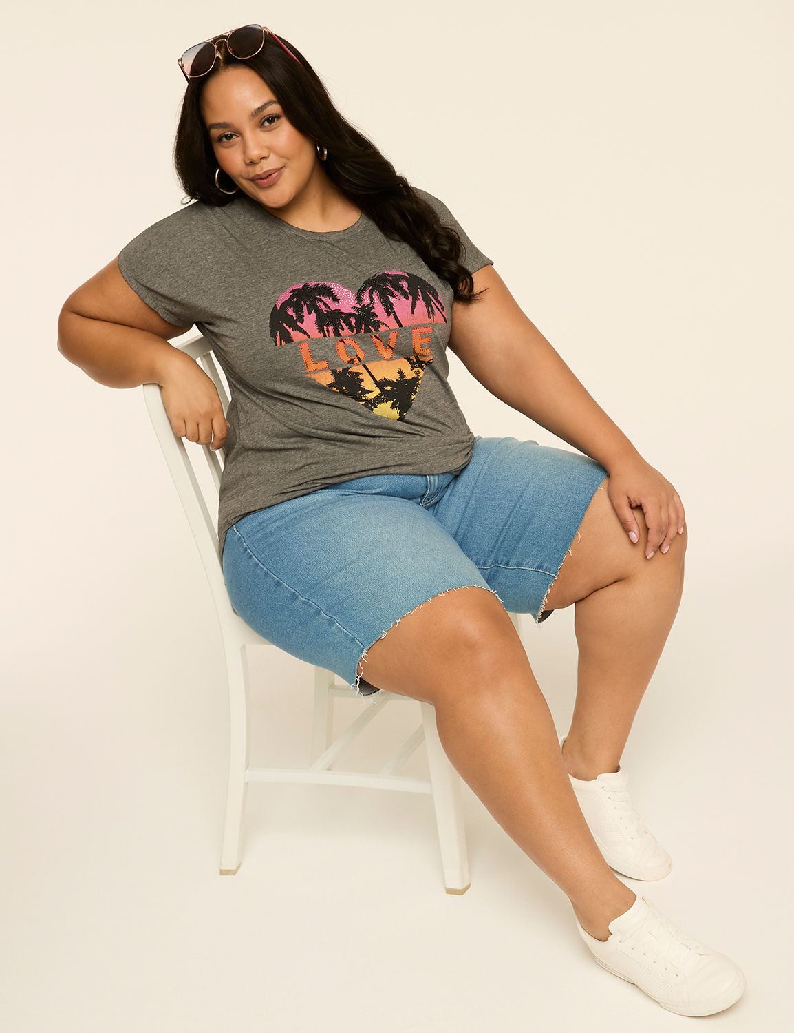 SS Crew Neck Dolman Tee Graphic: Tr Product Image 3