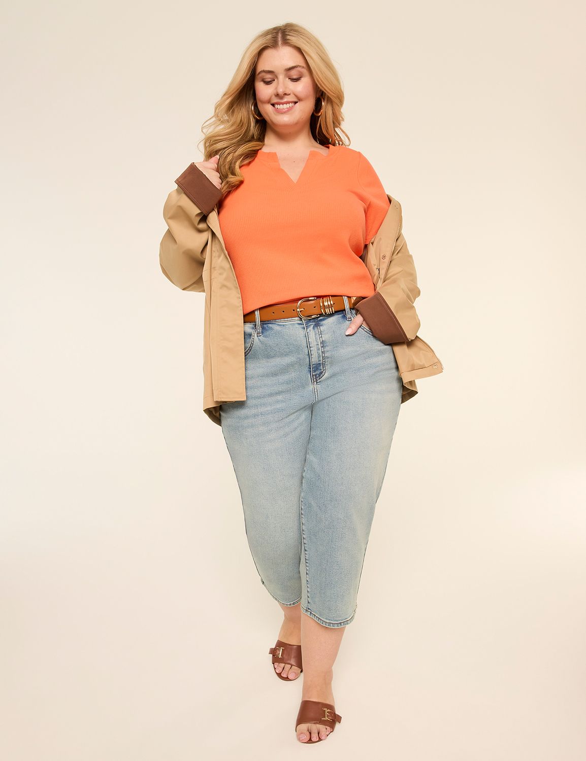 Casual Short Sleeve V-Notch Neck To Product Image 3