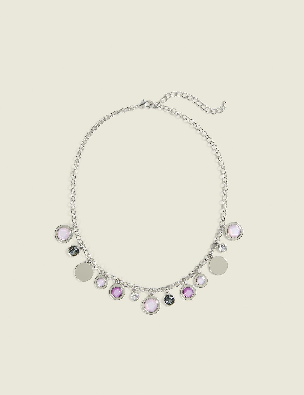 Purple Multi-Charm Necklace