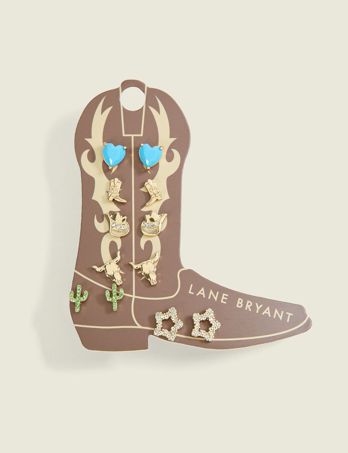 Cowboy Boot Earrings 6-Pack