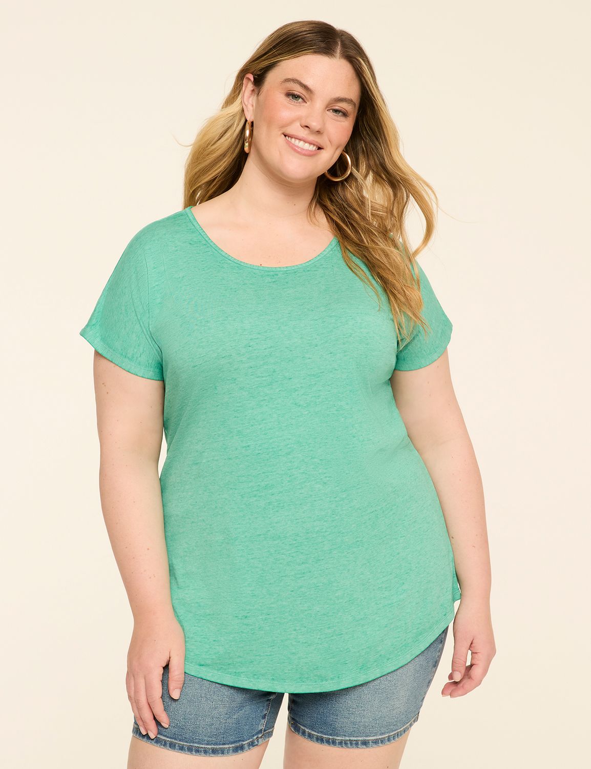Scoop-Neck Strappy-Back Tee