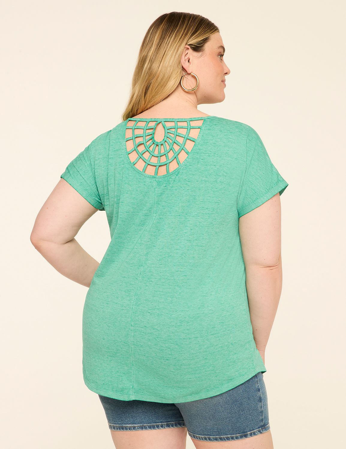Scoop-Neck Strappy-Back Tee