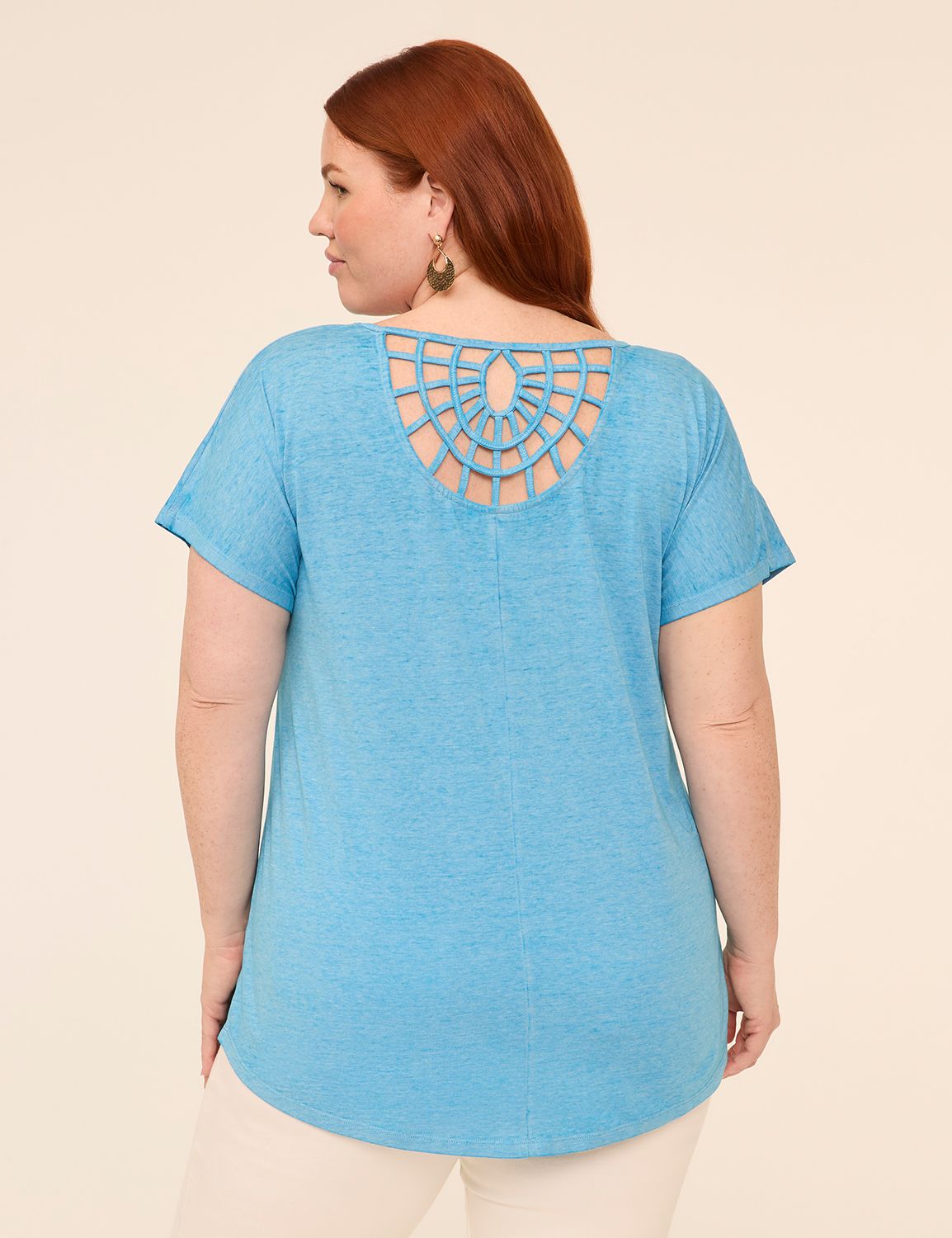 Scoop-Neck Strappy-Back Tee