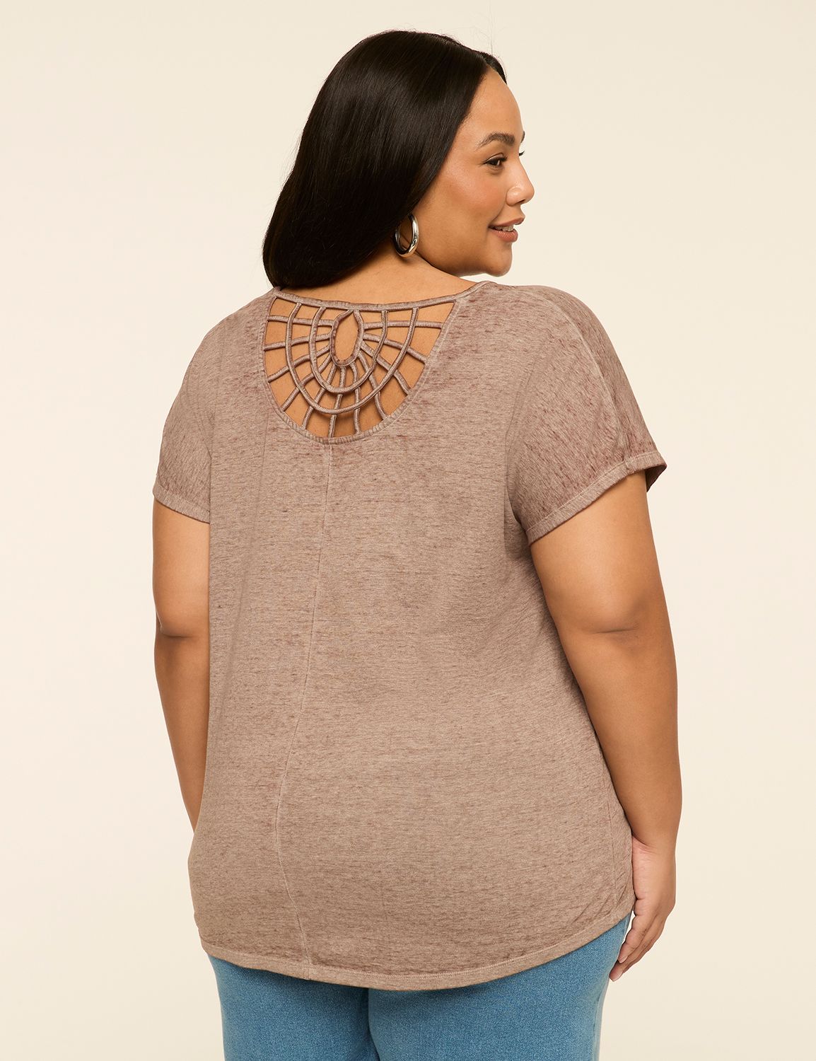 Scoop-Neck Strappy-Back Tee