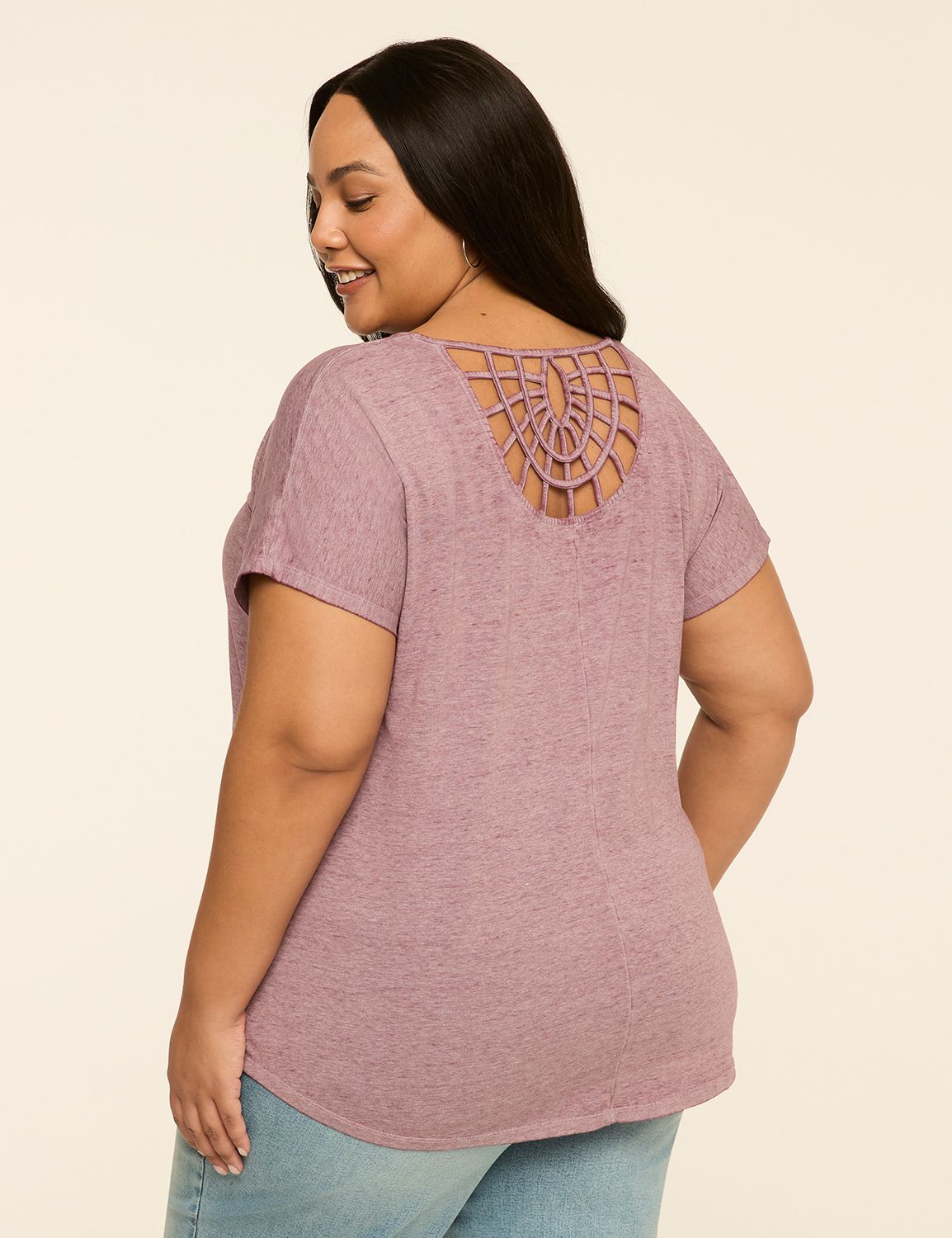 Scoop-Neck Strappy-Back Tee