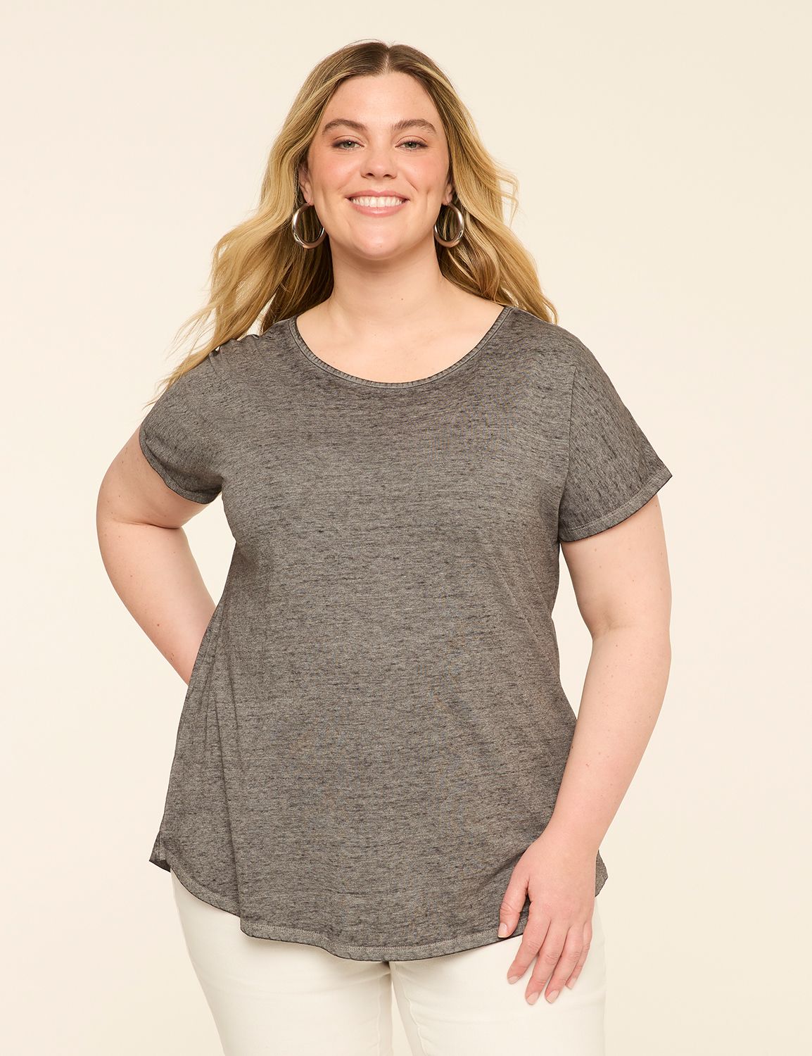 Scoop-Neck Strappy-Back Tee