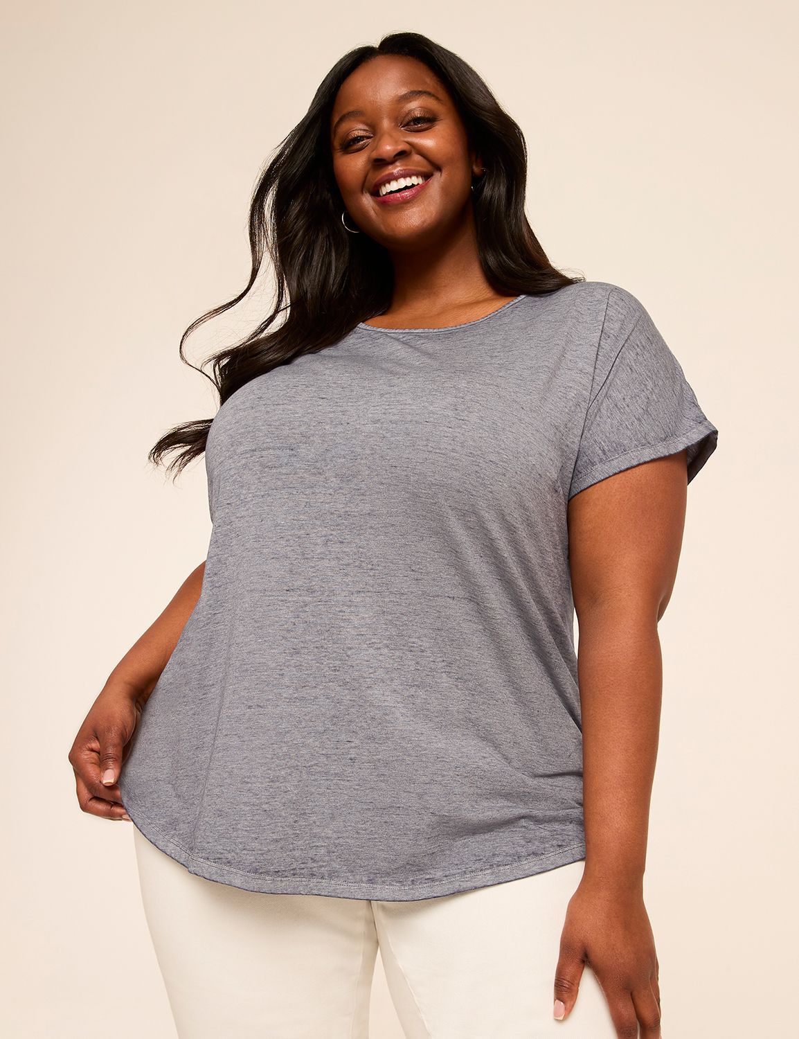 Scoop-Neck Strappy-Back Tee