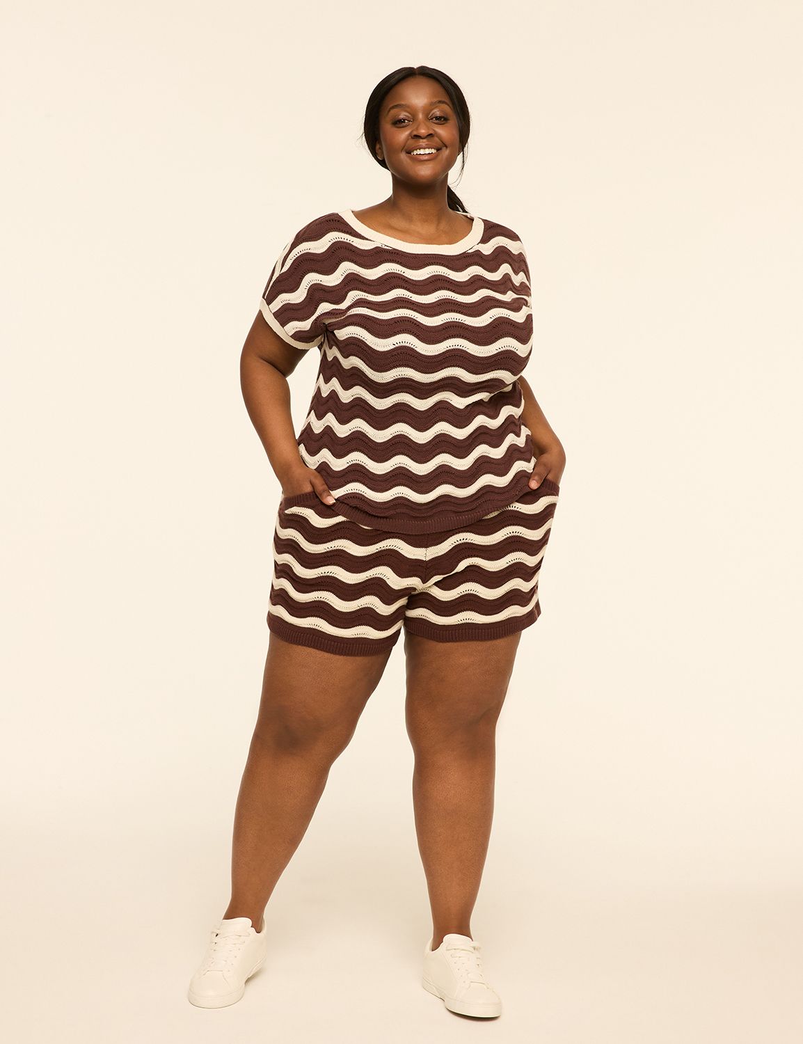 LIVI Textured Dolman-Sleeve Sweater | LaneBryant