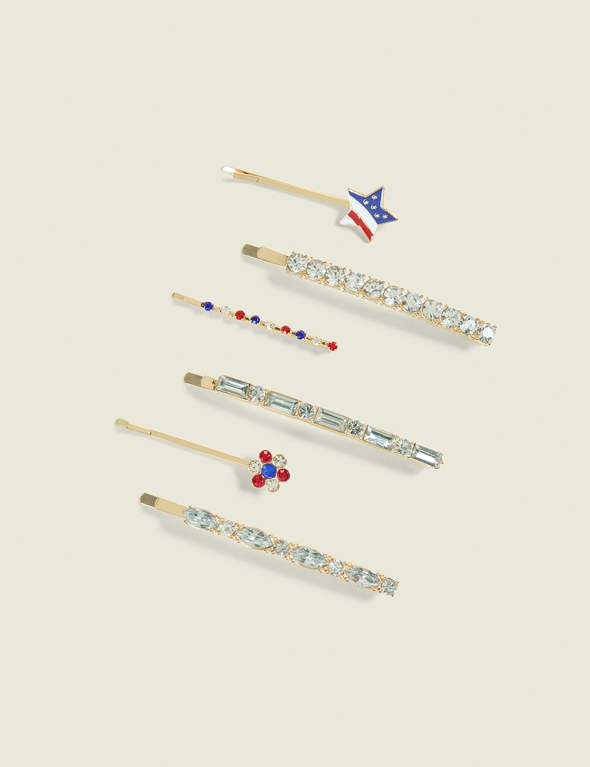 Americana Hair Clip 6-Pack