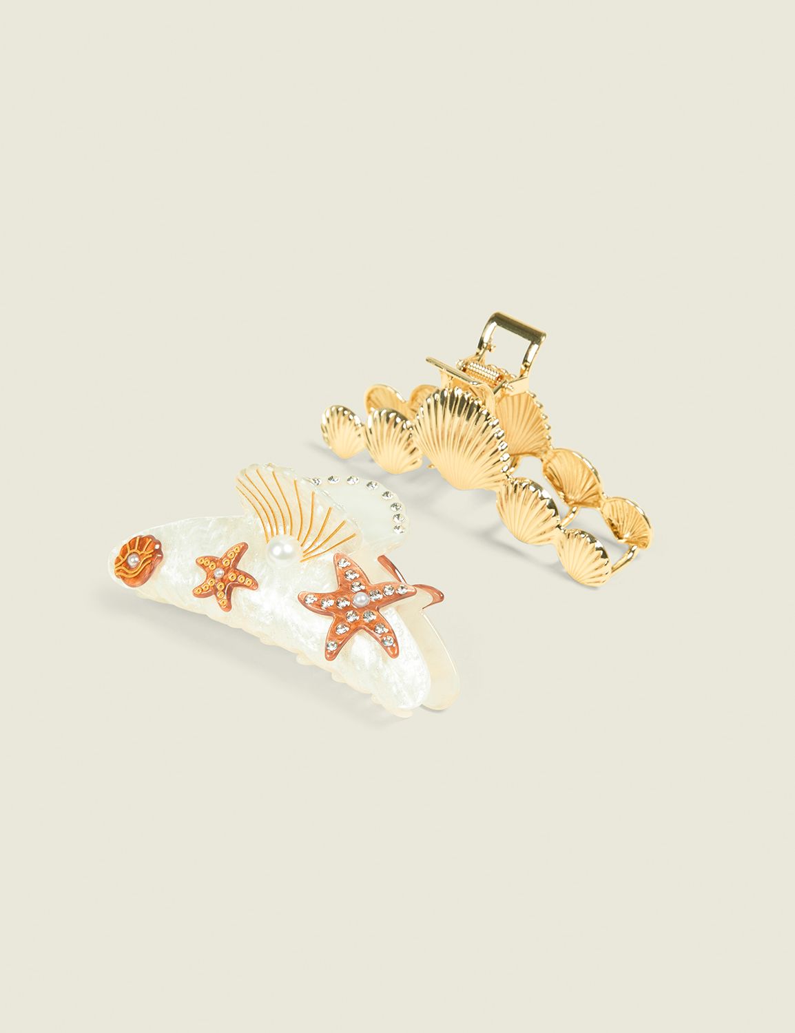 Seashell Claw Clip 2-Pack