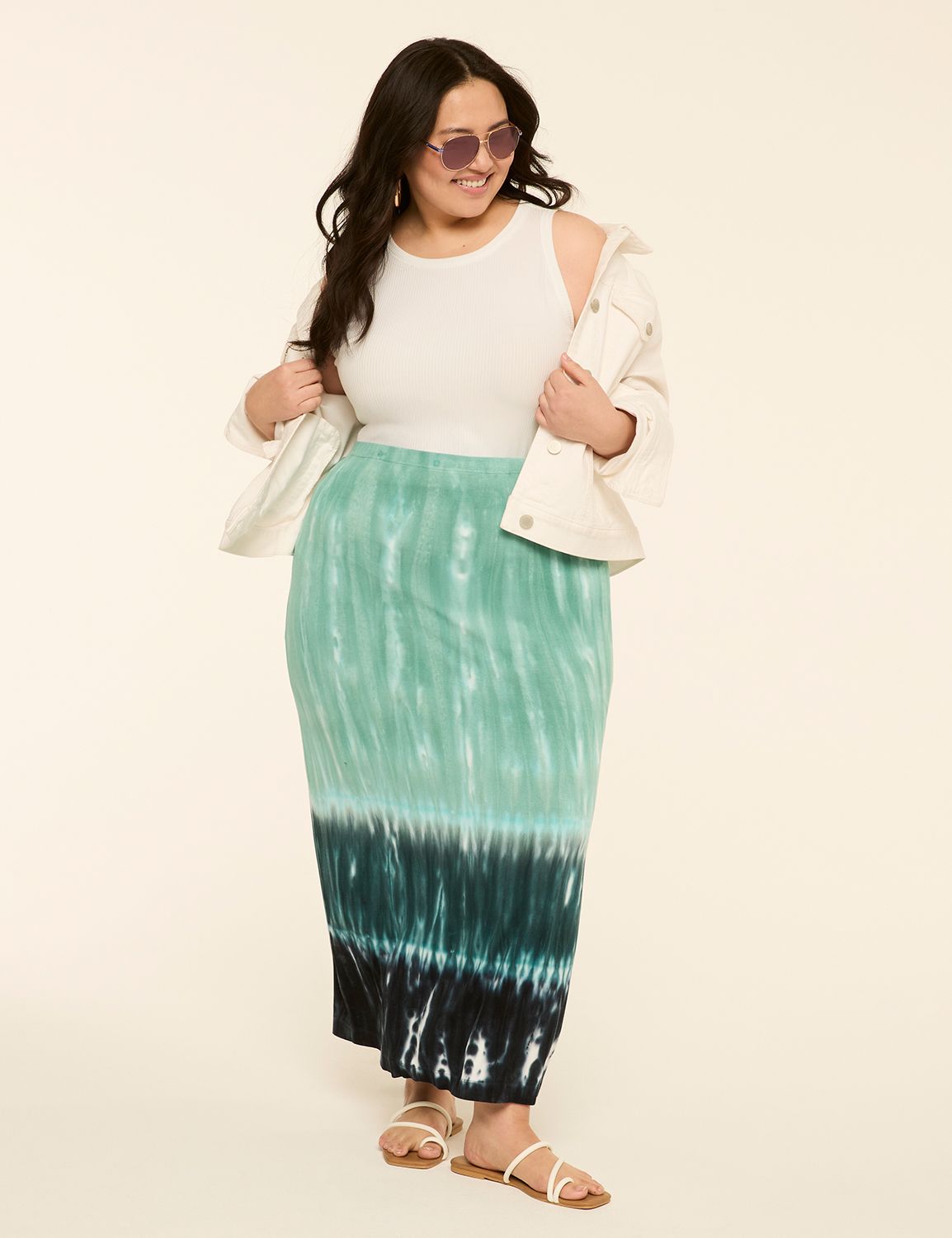 SIDESEAM CINCH MIDI SKIRT 1152095 Product Image 3