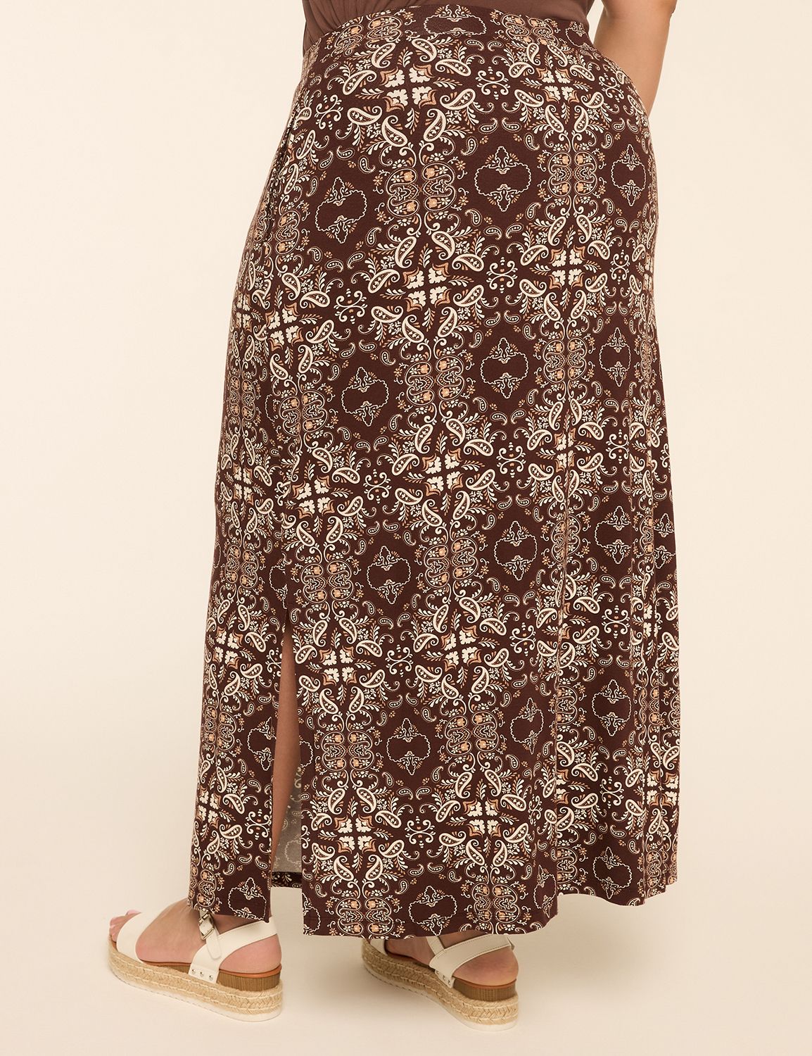 Pull-On Knit Maxi Skirt