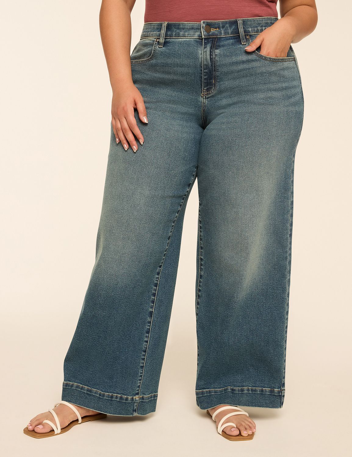 MID RISE WIDE LEG - JAPAN WASH - SU Product Image 1