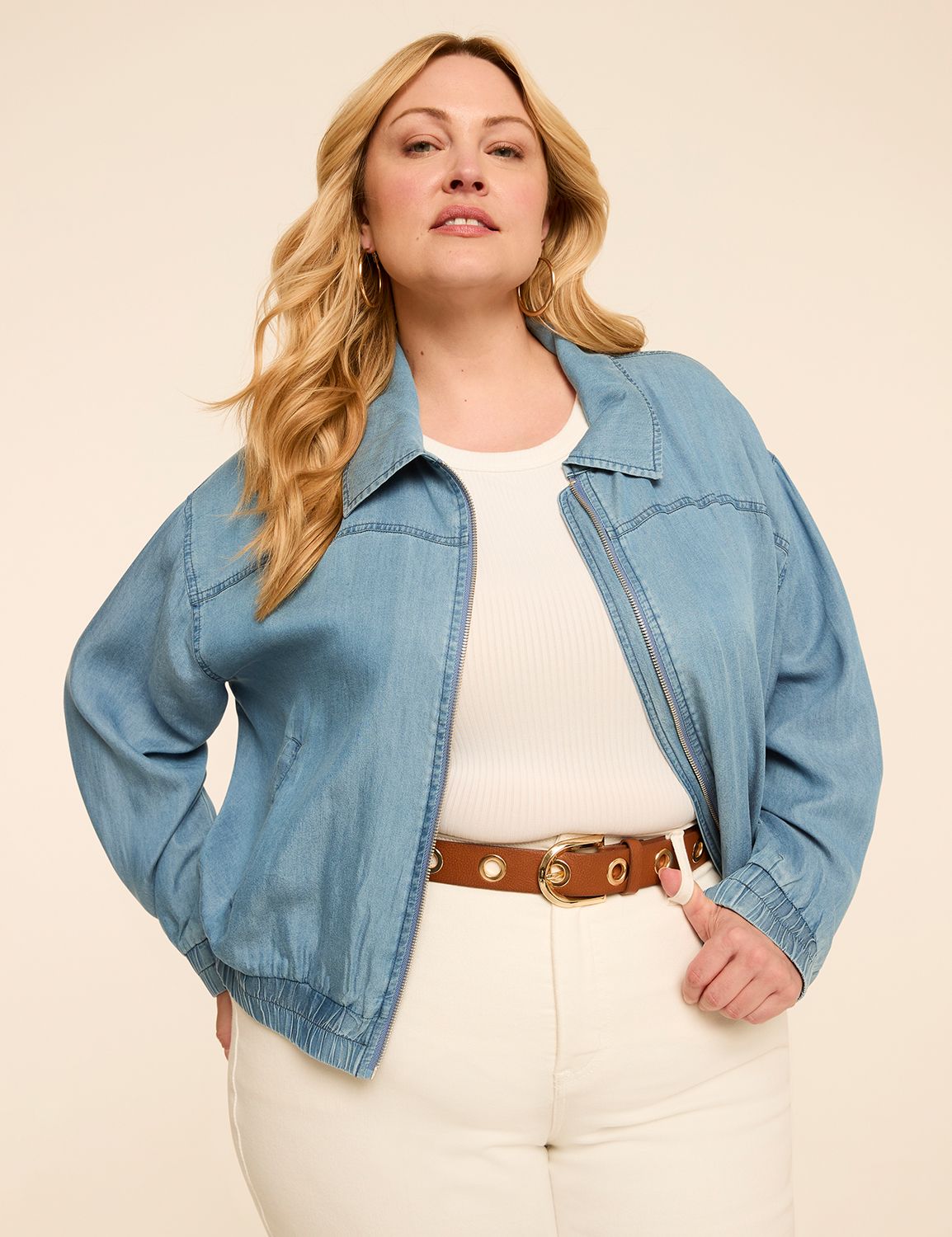 Denim Bomber Jacket