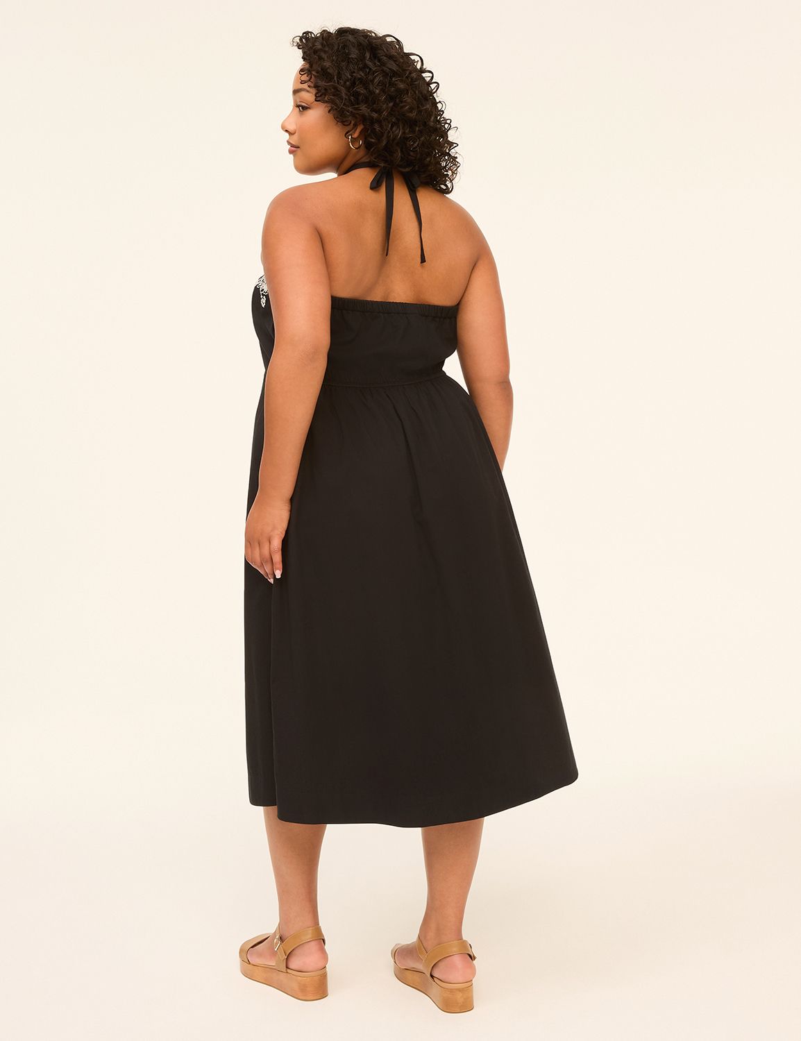 EMBROIDERED HALTER TIE NECK 1150255 Product Image 2