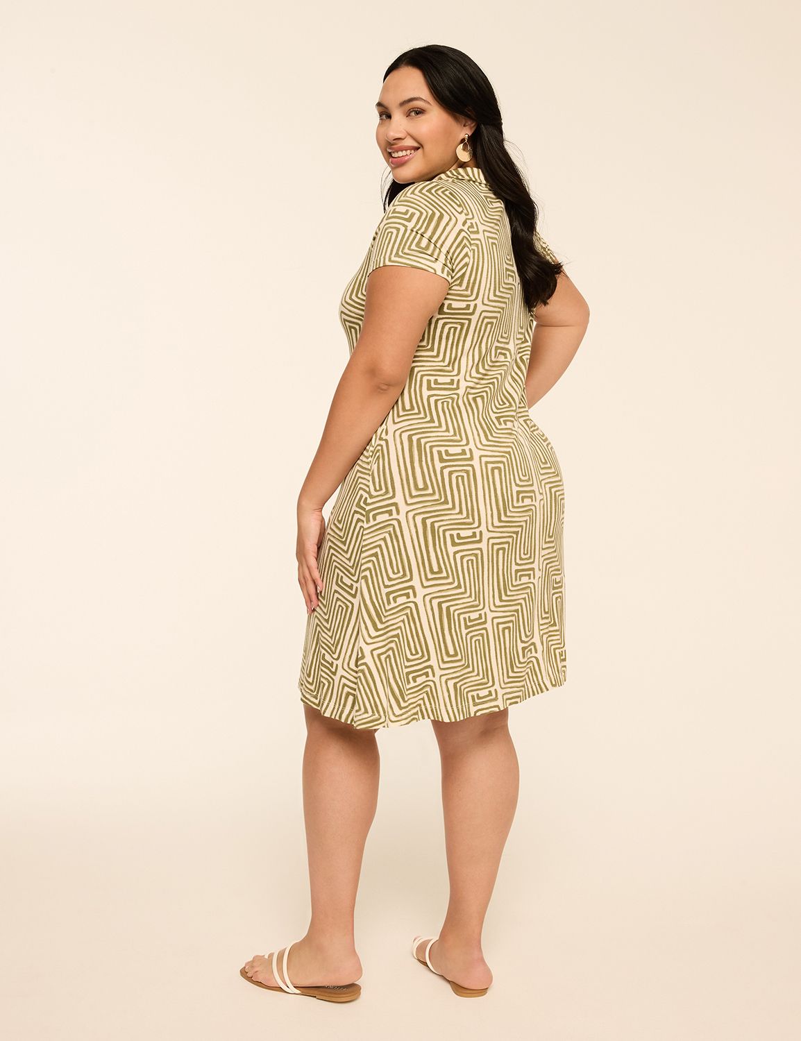 Swing Collared Short Dress