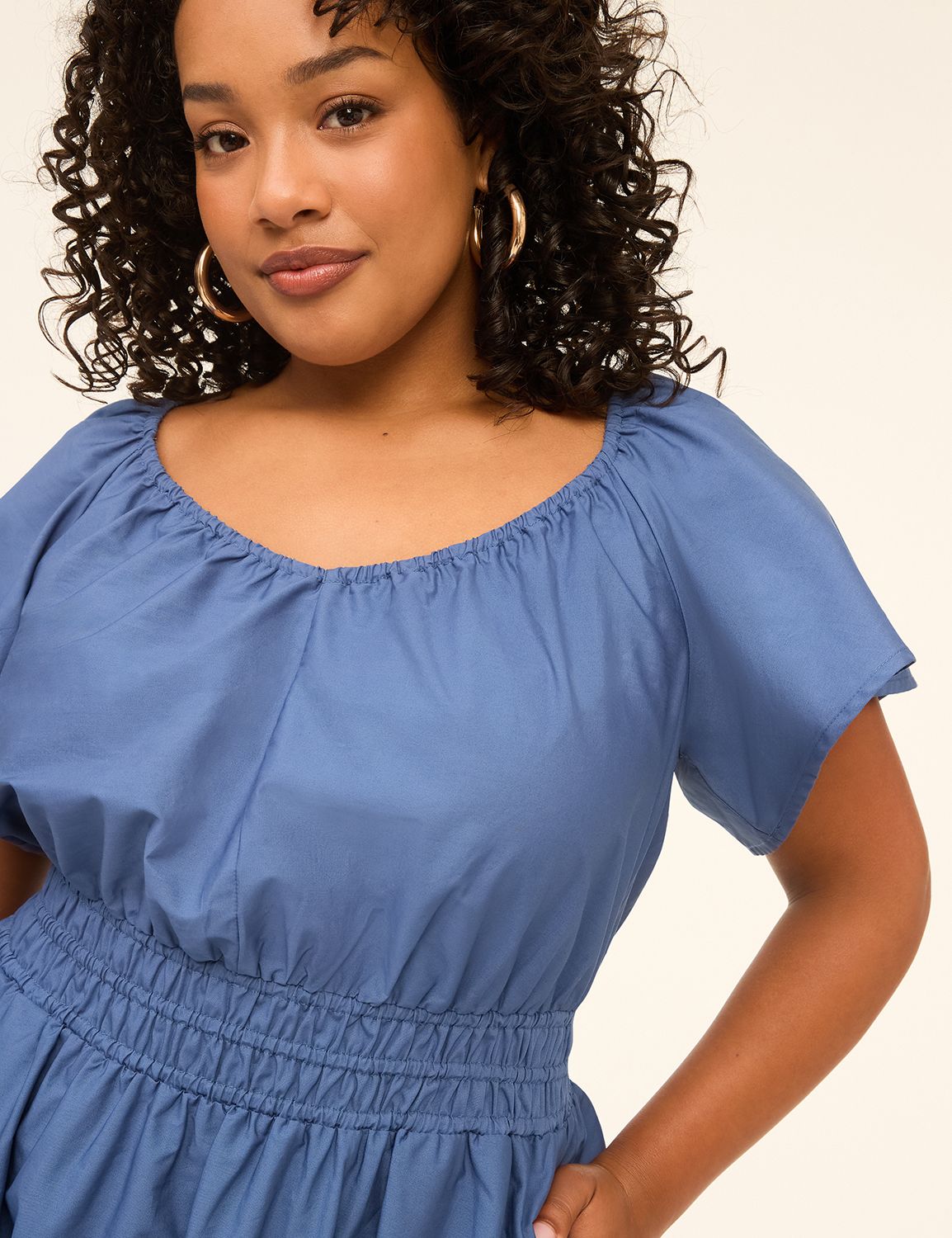 SLEEVELESS RUFFLE MIDI DRESS 115186 Product Image 3