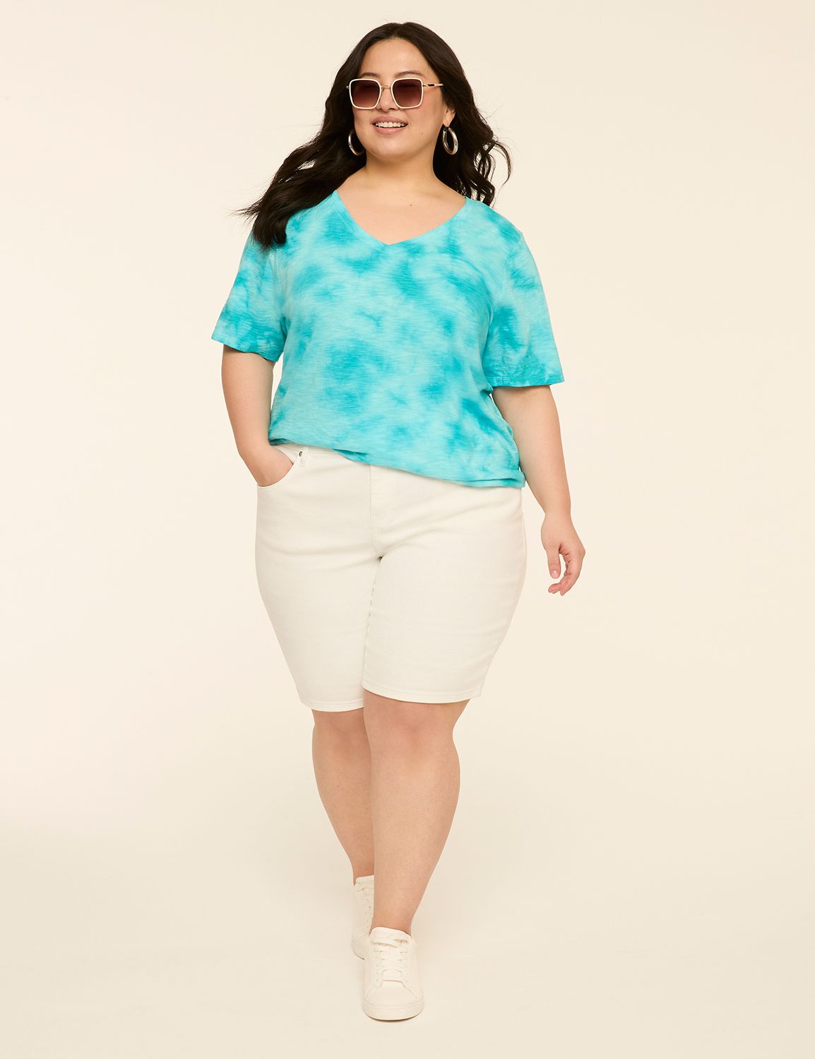 NEW Perfect Sleeve V Neck Tee - Was Product Image 3
