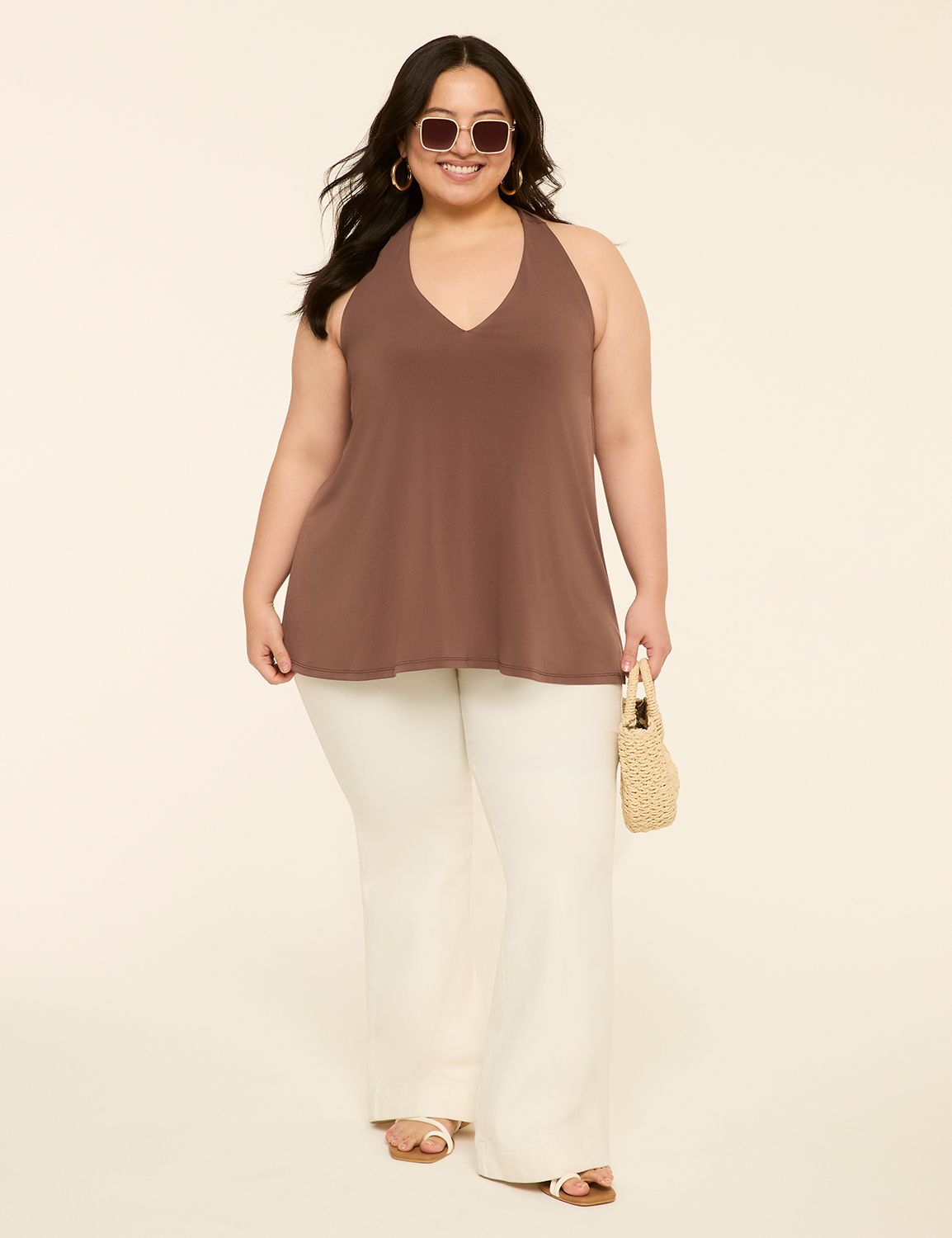 Sleeveless Halter Tie Neck Top F 11 Product Image 3