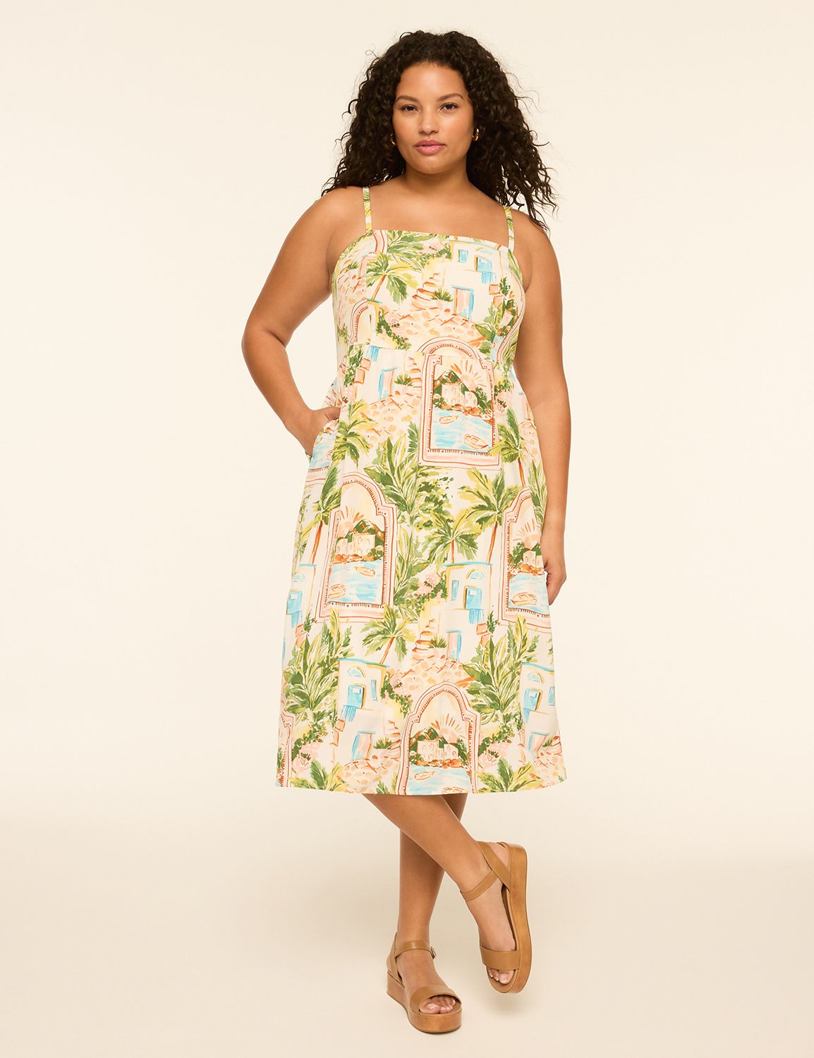 Sleeveless Midi Dress