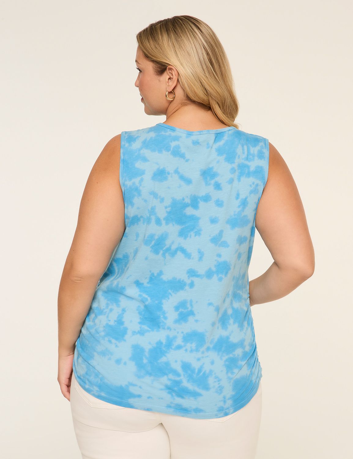 V-Neck Side-Ruched Tank