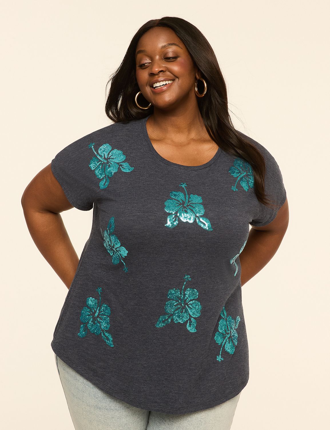 SS Scoop Neck Dolman Graphic: Sequi Product Image 1