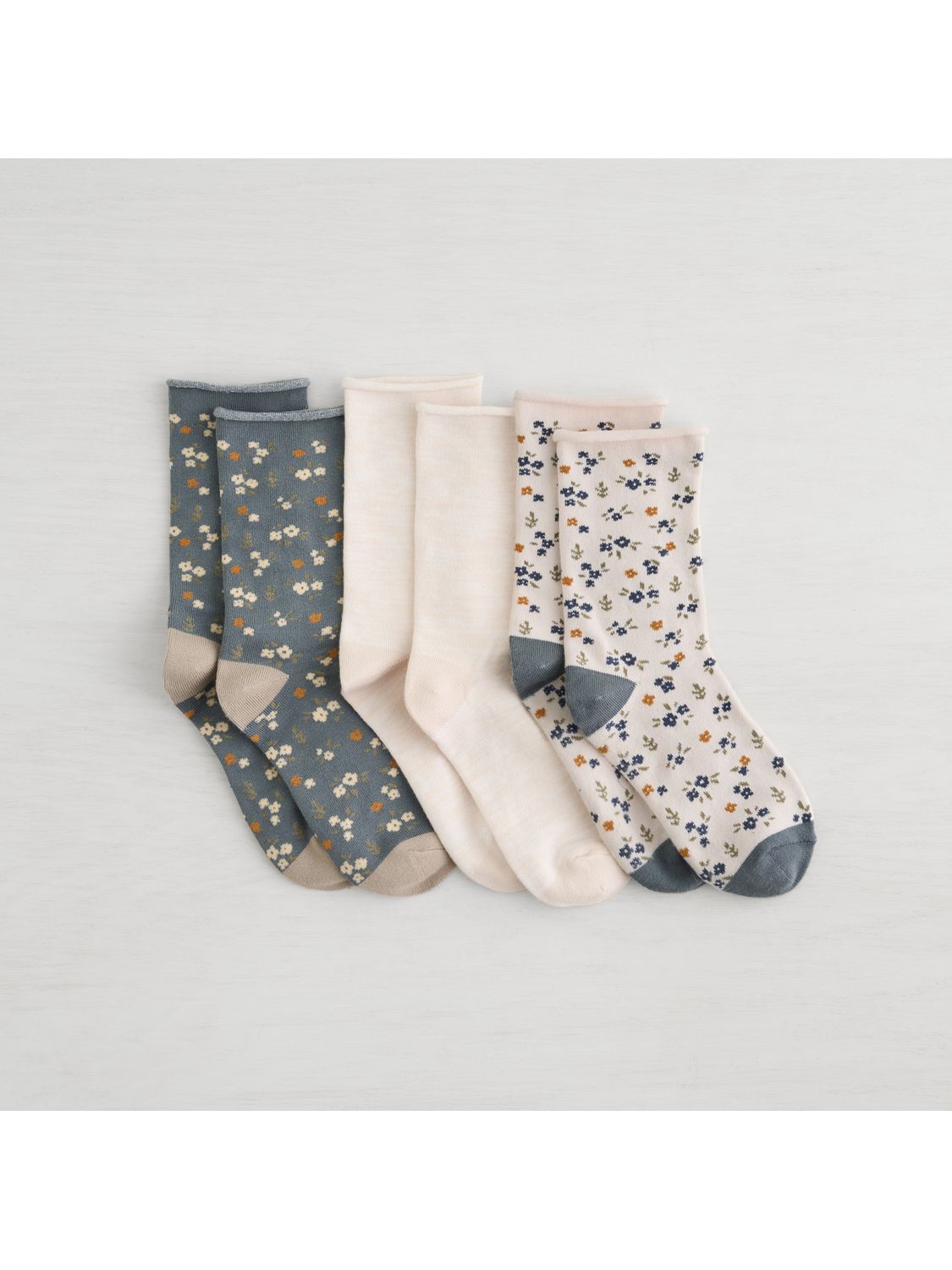 Lemon L 7078R 3PK WOMENS CREW SOCK Product Image 2