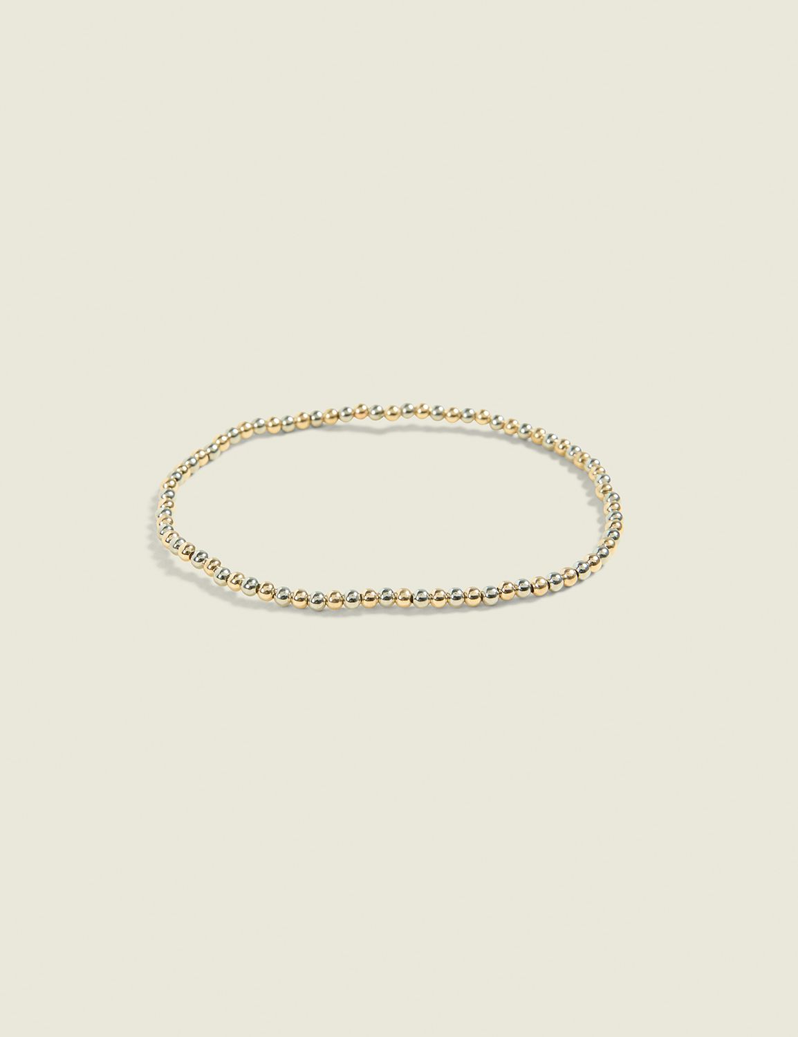 Mixed Metal Stretch Bracelet