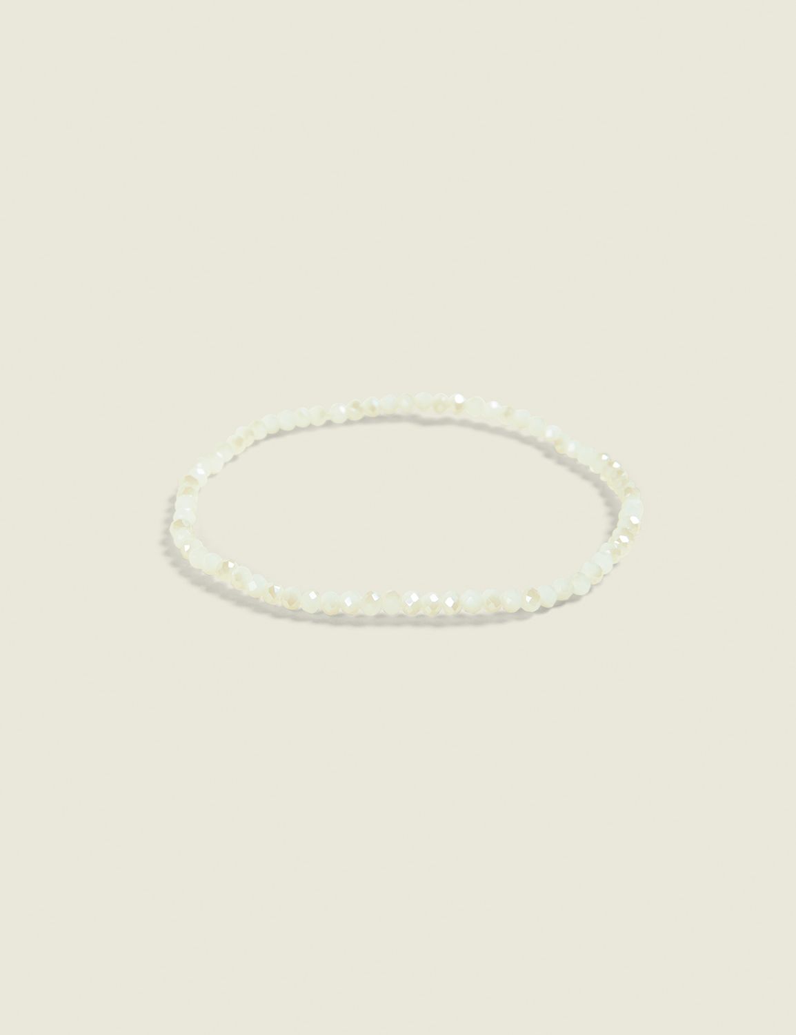 Neutral Beaded Stretch Bracelet Product Image 1