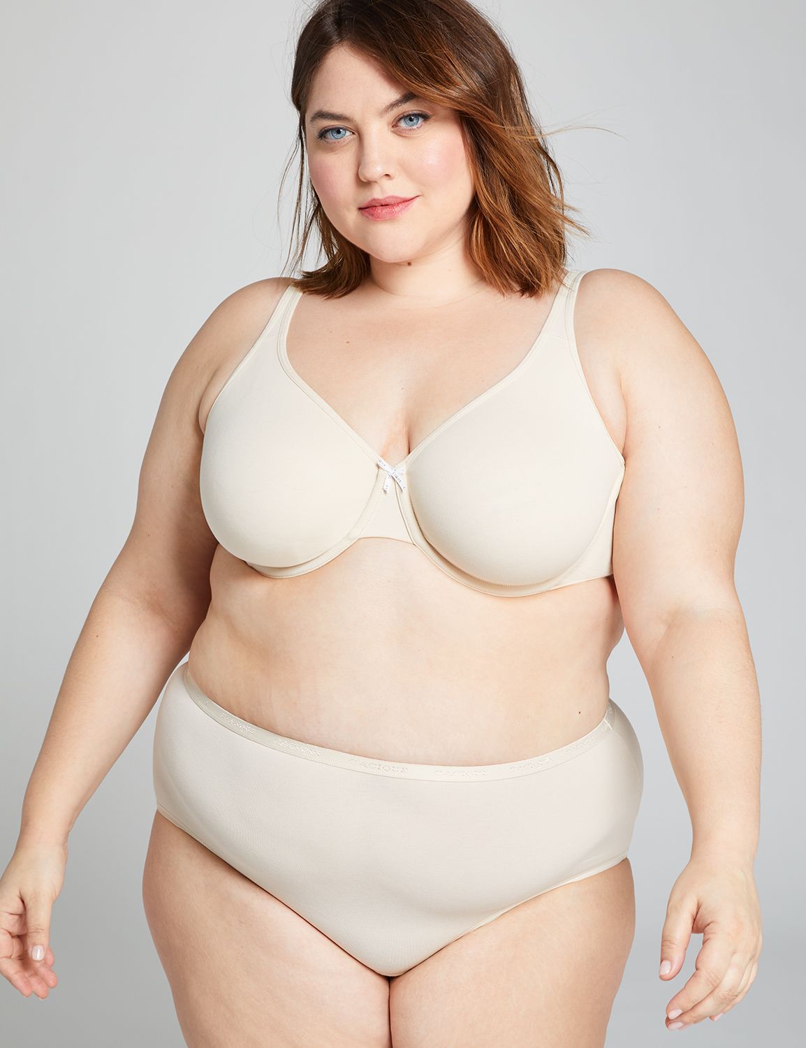 Lane Bryant Cotton Full Brief Panty / Beige