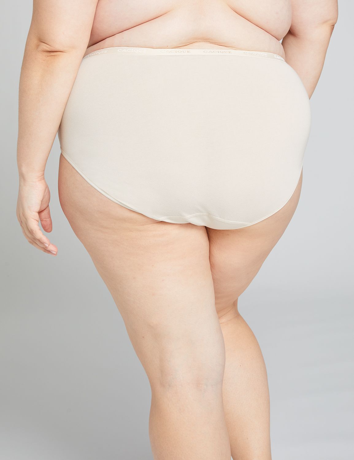 Cotton High-Leg Brief Panty 15B 112 | LaneBryant