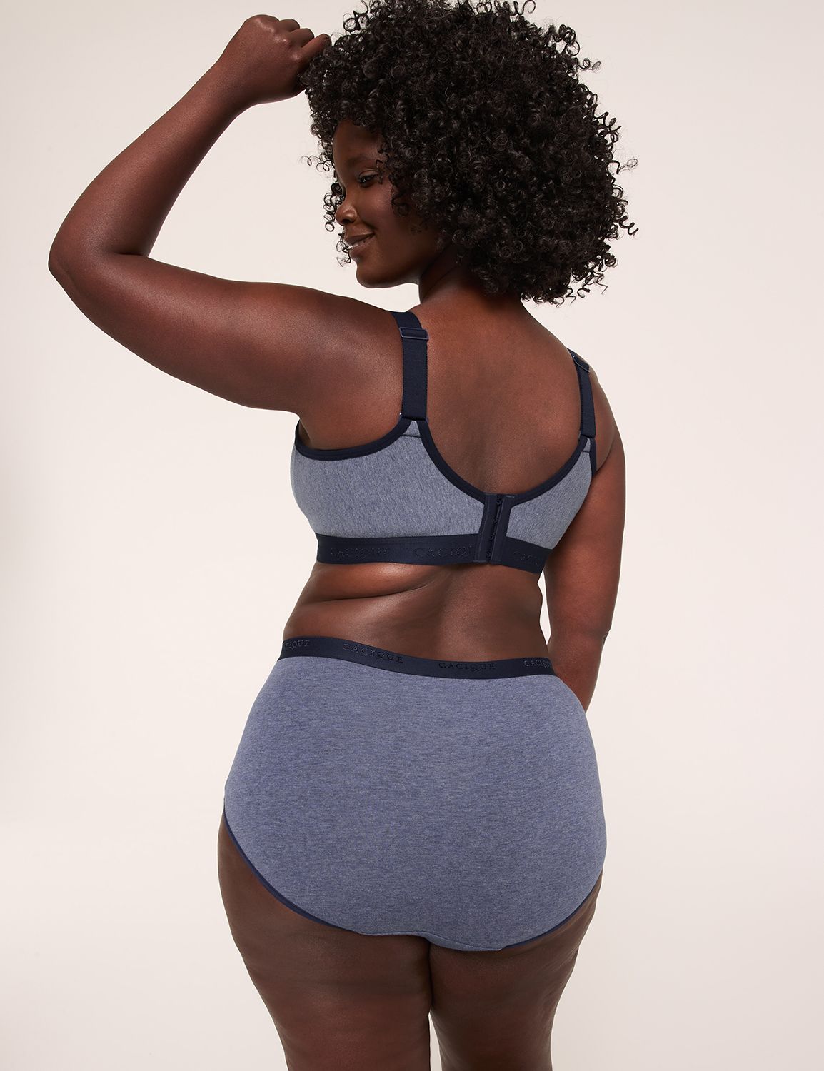 Plain High Leg Brief