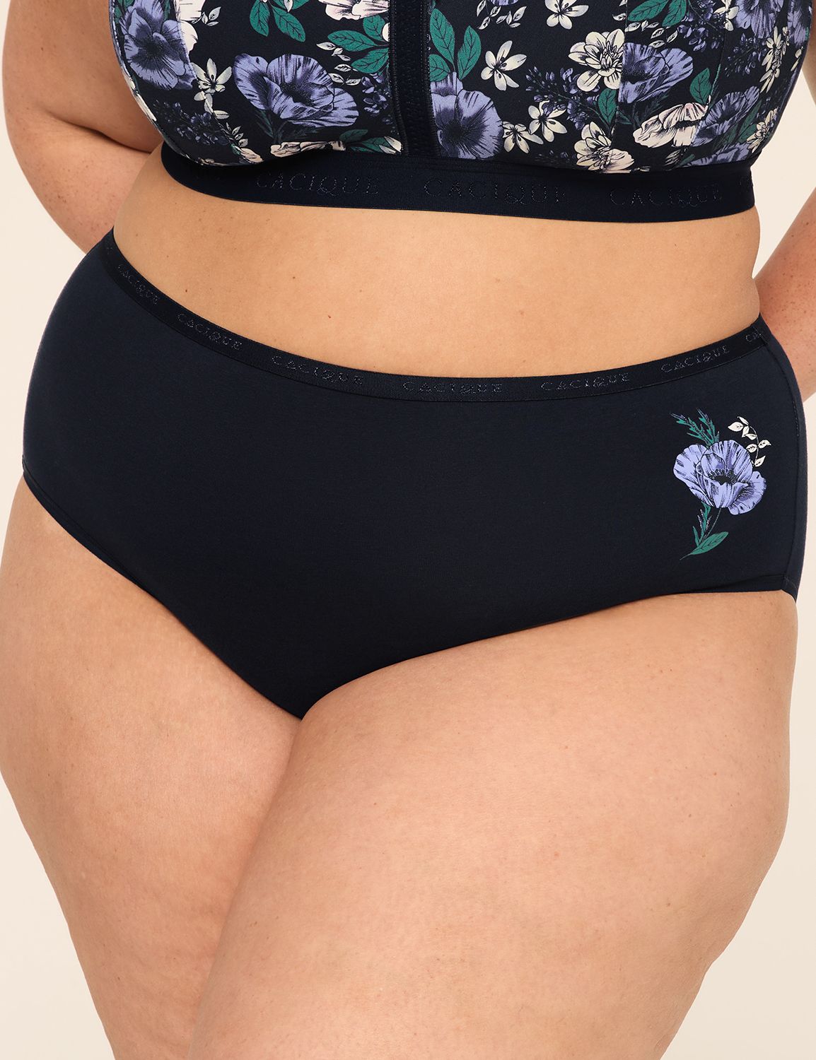Cotton High-Leg Brief Panty