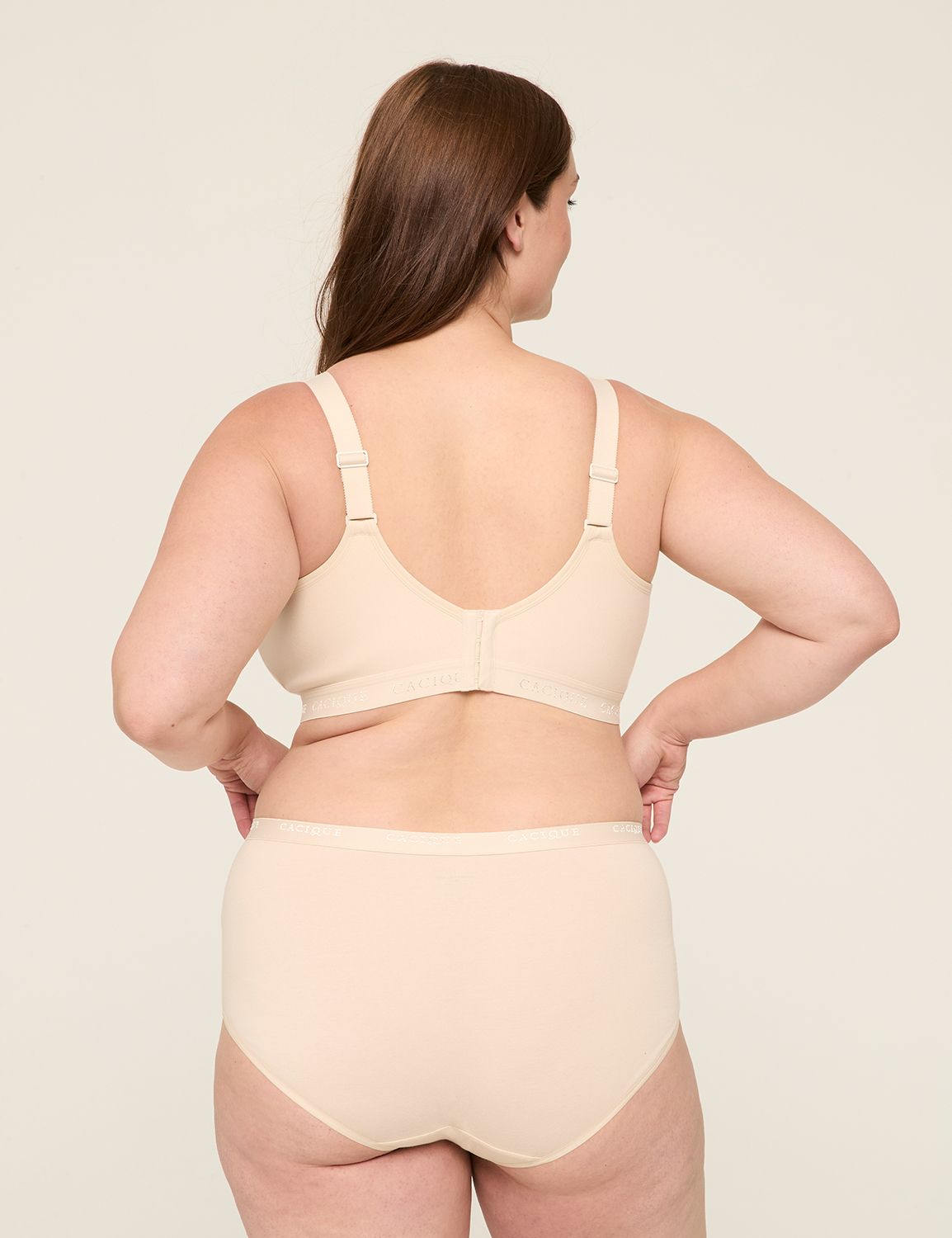 NO WIRE BEIGE BRA 50DDD