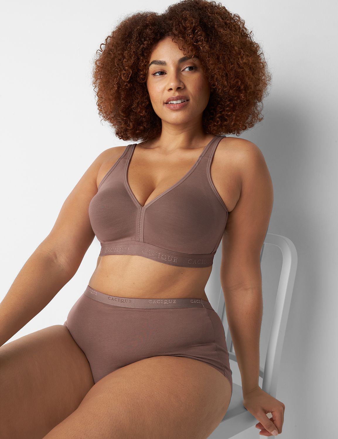 Cotton Unlined No-Wire Scoop Bra