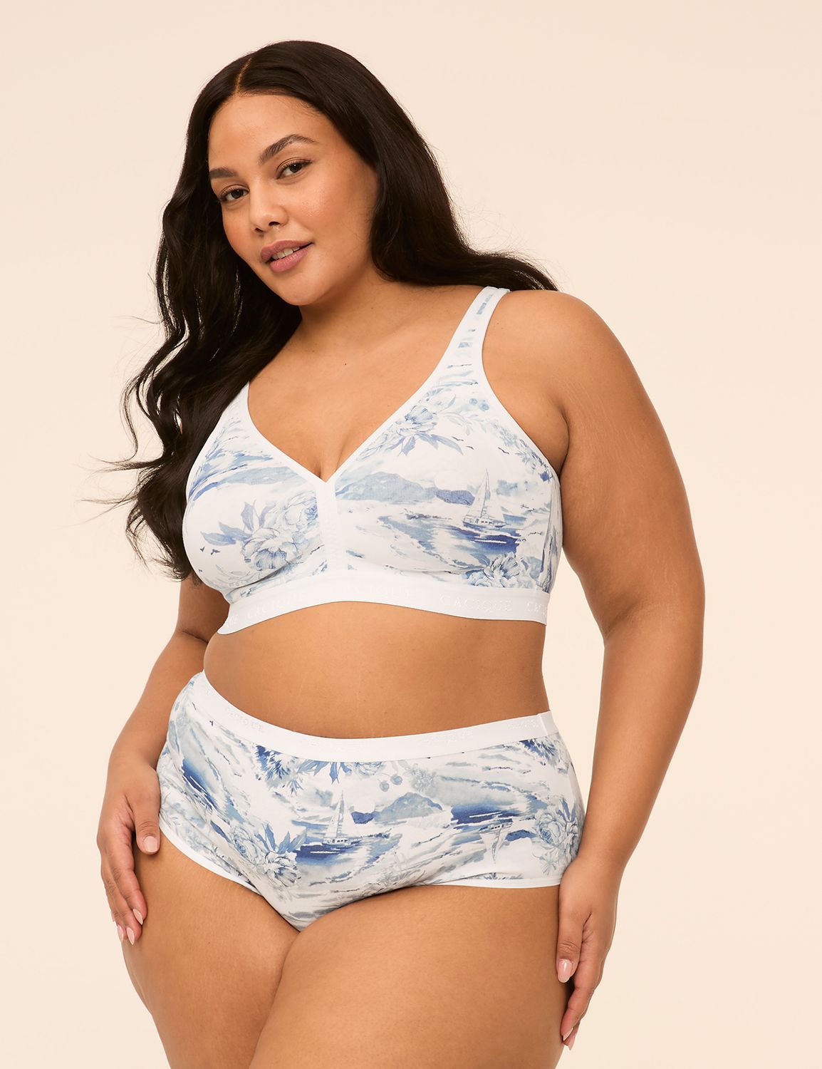 Cotton No Wire Bra w. binding 11165 Product Image 4